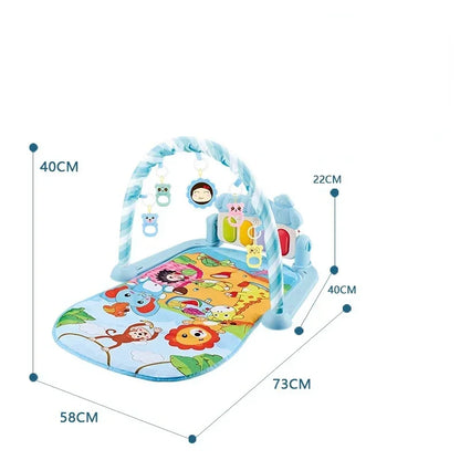 Baby Gyms & Playmats 5 In 1 Baby Gym Play Mat Non-Slip Playmat Baby Tummy Time Mats With Colorful Toys And Music For 0-36 Months