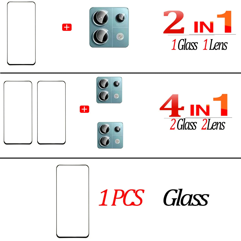 Protective Glass For Redmi Note 14 13 Pro 5G Screen Protectors Redmi Note13 12 11 10 Pro Tempered Glass & Lens Film Nota 12 Pro Plus Pelicula Cristal Templado For Redmi Note 14  Anti-Scratch Phone Front Film