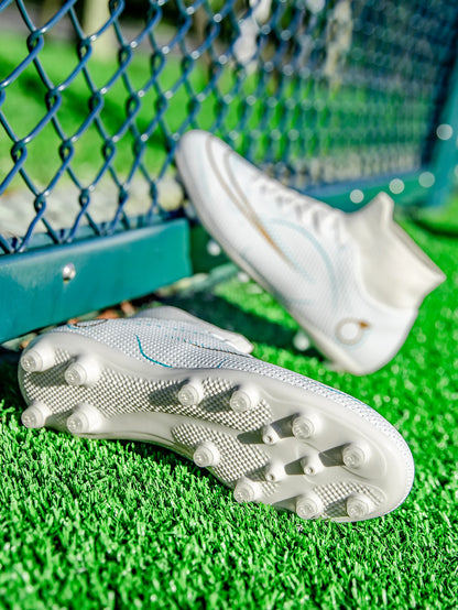 Men AG/FG Firm Ground Football Shoes Wear Resistant PU Upper Stable Studs For Adult Outdoor Lawn Competitive Football Games