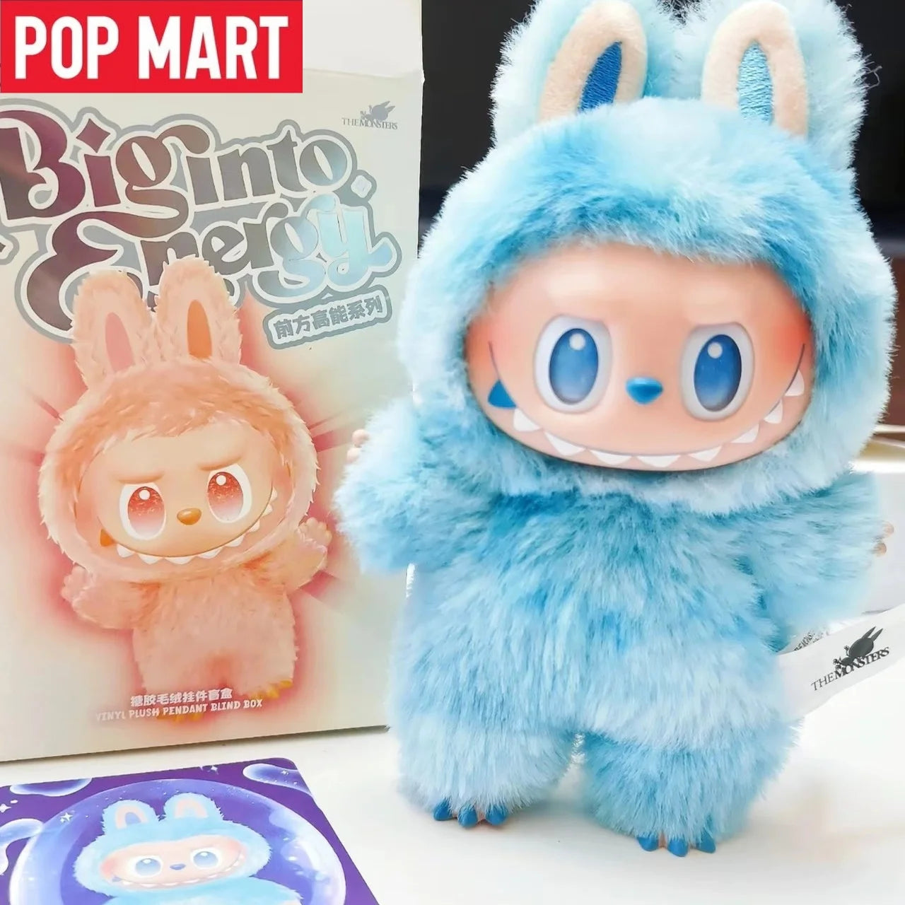 Genuine Labubu 3.0 Big into Energy Plush Doll - Pop Mart Official Blind Box Soft Collectible Toys Home Decor