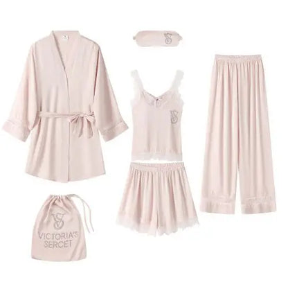 Women's Lace-Trim Sleepwear Set