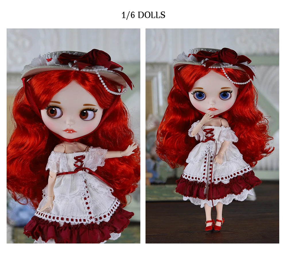 ICY DBS Blyth doll White Skin Glossy face Matte face Joint body with hand set A&B 1/6 bjd suitable diy makeup Special price
