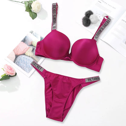 Women's Seamless Underwire Bra & Panty Set