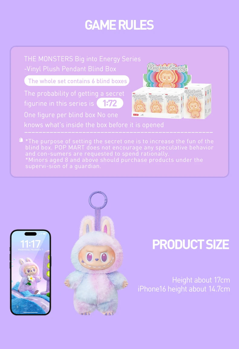 Pop Mart Labubu 3.0 Forward Energy Plush - Official Genuine Soft Toy All Ages Worldwide Fast Ship