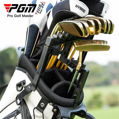 Golf Clubs Fixture Accommodate 9 Iron Holder Reduce Pole Head Collisions Adjustable Width Training Aids ZJ018