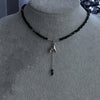 Elegant Multilayer Tassel Chain Pendant Necklace For Women Vintage Creative Natural Blue Stone Chocker Necklace Wedding Jewelry