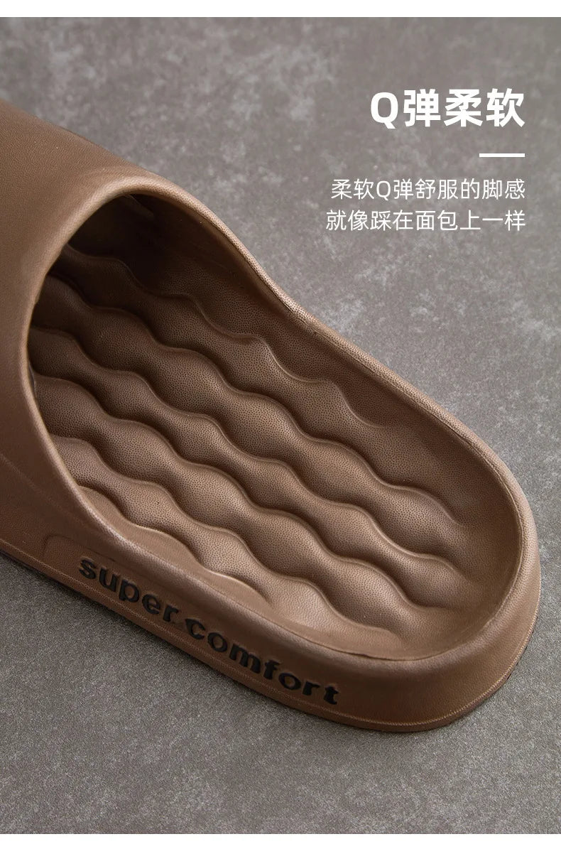 Fashion Men's Summer Ligtweight EVA Indoor Home Sandals Slippers Shoes Men Slippers Outdoor Students Women Comfortable Slides