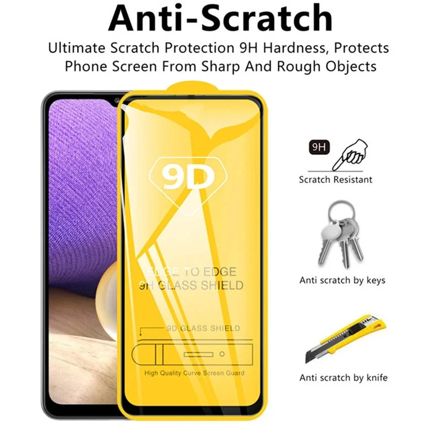 1-5PCS 9D Full Cover Tempered Glass For iPhone 17 16 15 11 12 13 14 18 Pro Max 16E Screen Protector For iPhone 13 Mini XR XS Max