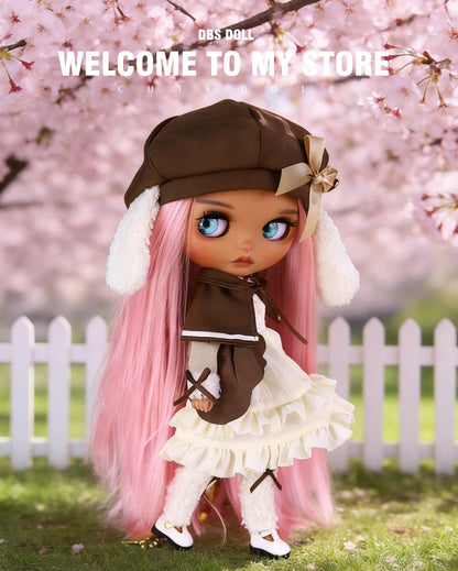 ICY DBS Blyth 1/6 Doll Set tan Skin Long Eyelashes Sleepy Eyes BJD Doll Set SD