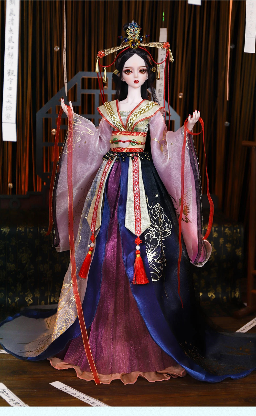 DBS BJD Fantasy Fairy 1/3 Doll Mechanical Body Joints With Makeup Hair Eyes Clothes 62CM Customized Gift SD