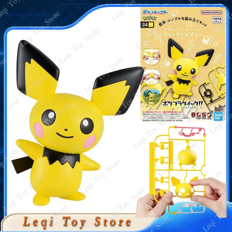 Bandai Original Genuine POKEMON MODEL KIT QUICK 1 21 22 23 Anime Action Figures Toys Kids Gift Assembly Model Collect Ornaments
