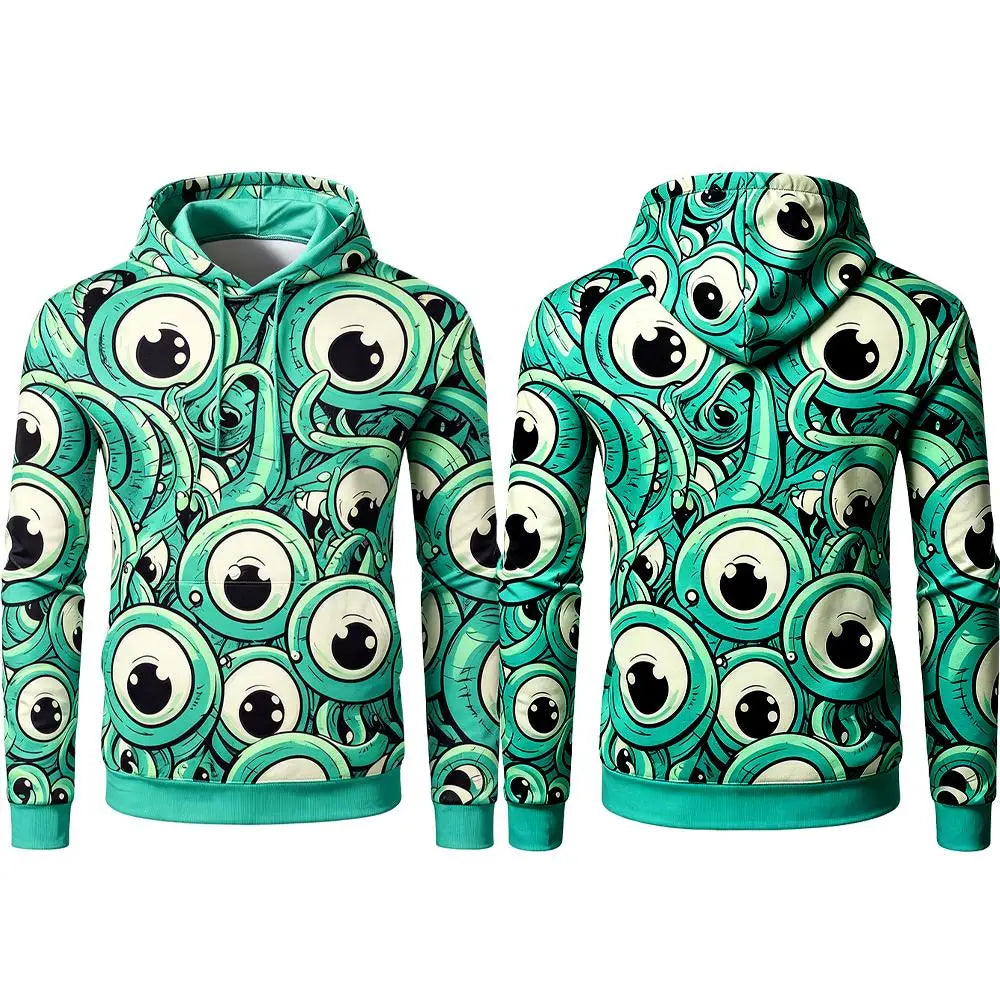 Halloween Monster Graphic Hoodie
