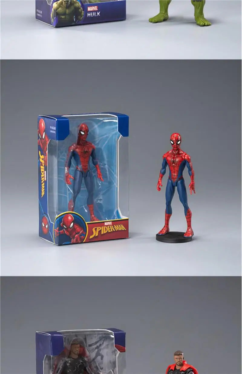 ZD Toys Avengers Legends Iron Man Spider Man Thor Captain America Thanos Hulk War Machine Action Figures Gif