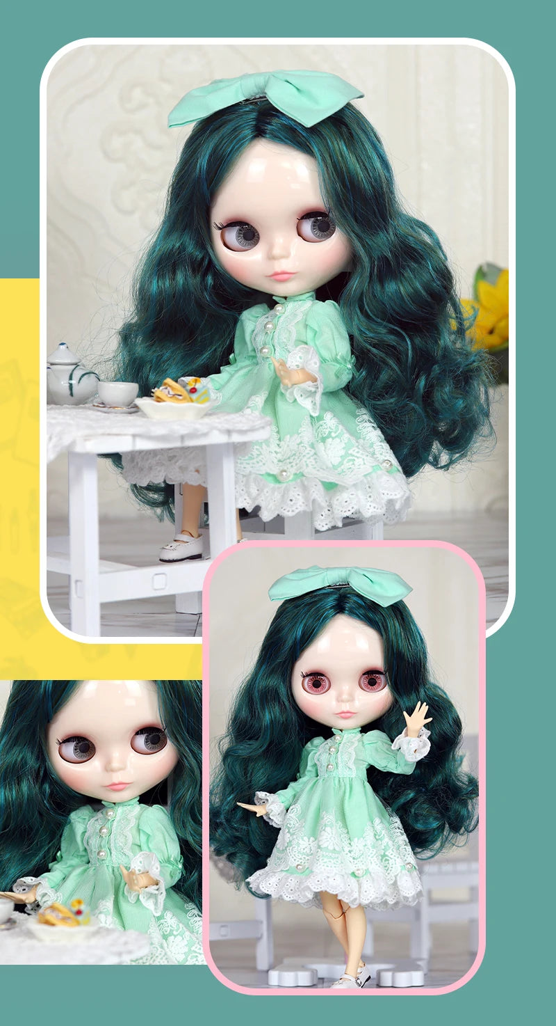 ICY DBS Blyth doll 1/6 Anime Doll joint body white Skin glossy face Special Combo with clothes, shoes and hands 30cm BJD TOY