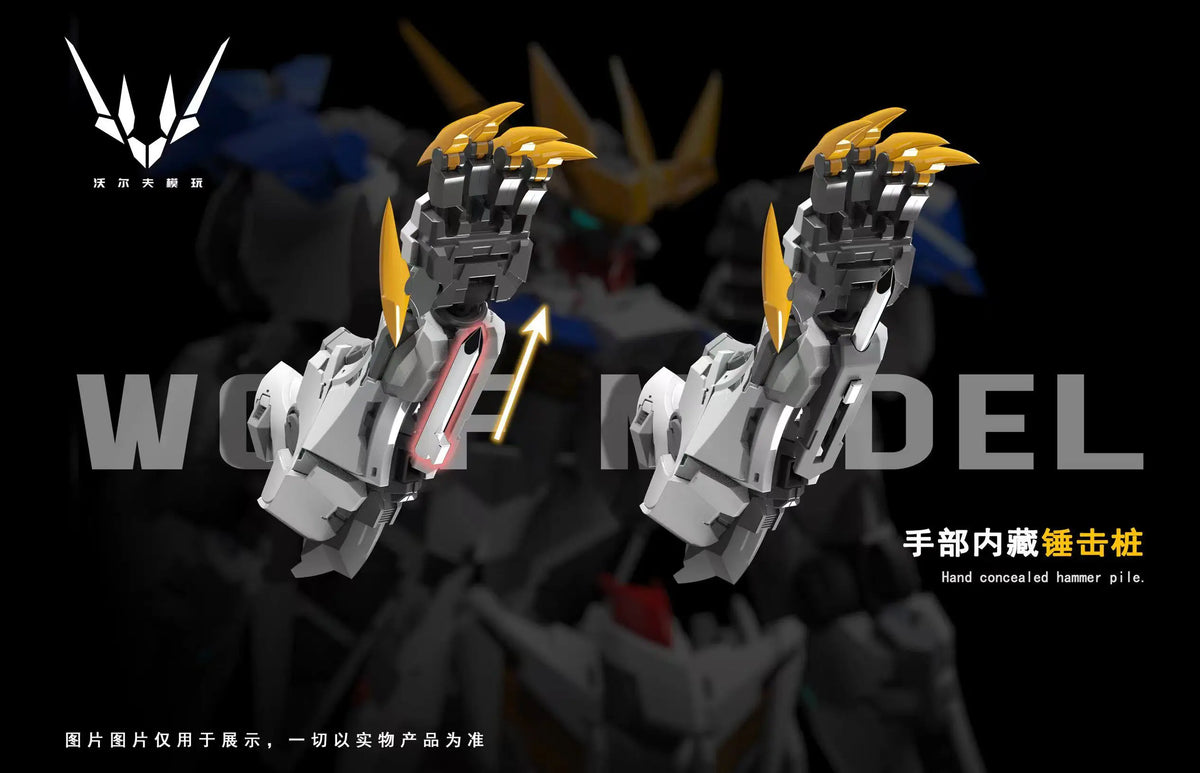 In Stock WOLF Second Batch of Repaired Version Model 1/100 MG Barbatos Wolf King GK Assembled Model Kit Movable Doll Robot
