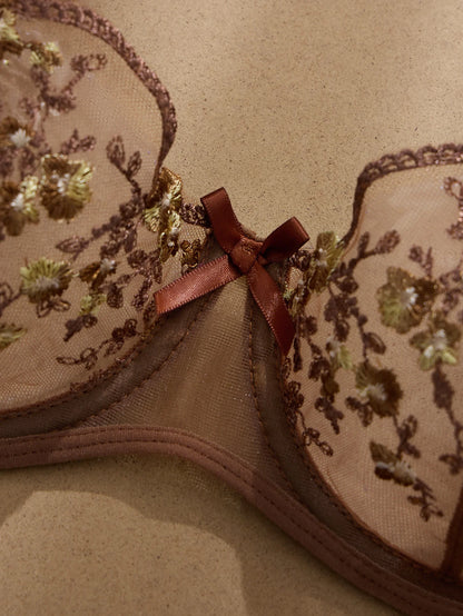 Women's Floral Print Bra & Panty Set