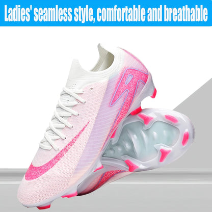 Adult AG/FG Multi‑Stud Soccer Boots Comfort Fit PU Upper Anti‑Slip Wear‑Resistant Cleats For Artificial Grass Outdoor Games