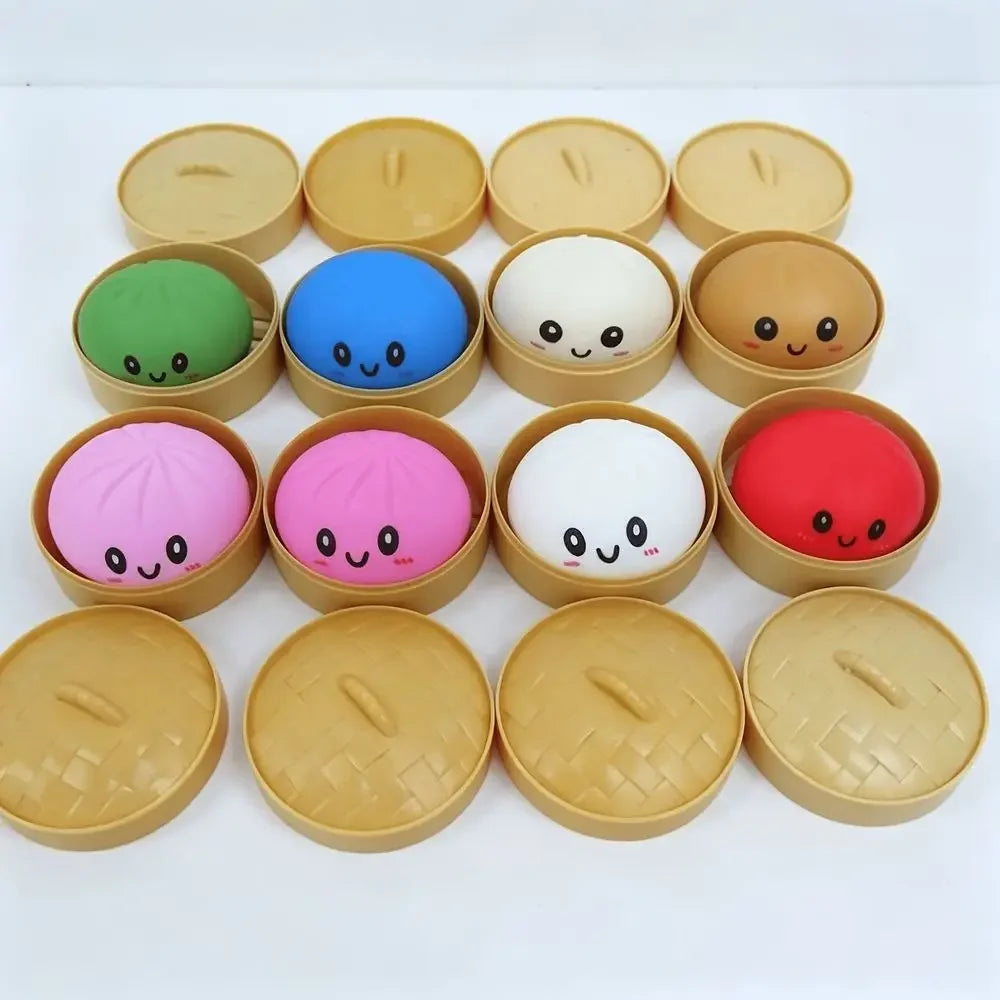 Multi Slow-Rising Squishy, Random Includes: Cheese Squeeze Toys, Steamed Buns And Dumplings,Long Butter Bread,Bear Squishy Toys.