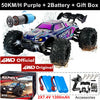 Super Brushless 80KM or 50KM/H 4WD RC Car With LED Remote Control Cars High Speed Drift Racing 4x4 Off Road Truck Kid Adult Toy