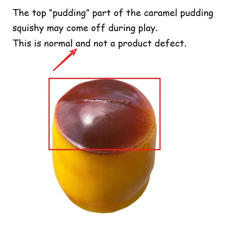 Caramel Pudding Crunchy Moldable Stress Ball Fidget Toy Crispy Squeeze Ball Round Blocks Filled ASMR Anti Stress Toys for Adults