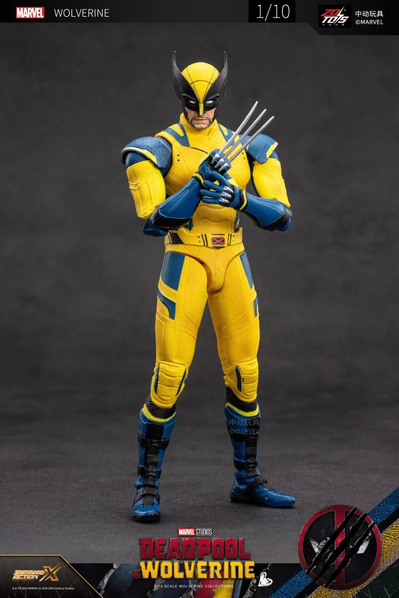 ZD Toys Deadpool & Wolverine Action figures Deadpool Boxed Wolverine  Collection Adult Action Figures Kids Toy