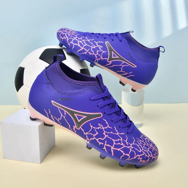 New Men Soccer Shoes Outdoor Adult Non-Slip Football Boots Futsal Cleats Sport Sport Comfortable Training Match Grass Ultralight