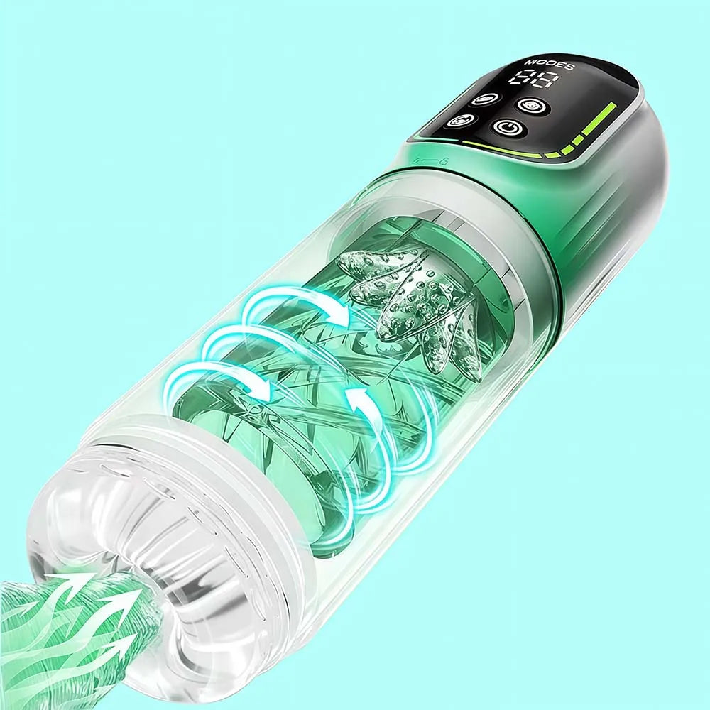 Telescopic Rotation Masturbator Cup Vagina Masturbation Blowjob Adults Sex Toys for Men Male Piston Automatic Mastubator