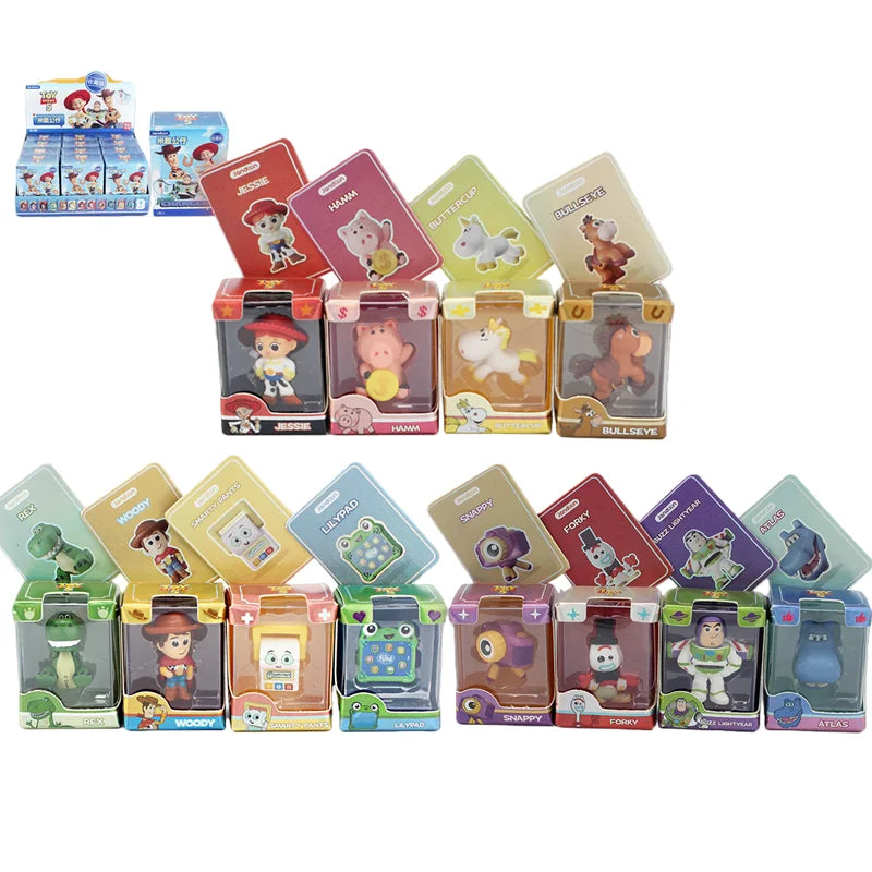 Jandoon Toy Story Blind Box woody jessie buzz light year bullseye forky rex snappy Toys Doll Cute Grain Figurine Toy Gift