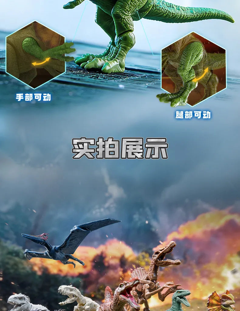 Blokees Jurassic World Dinosaurs Toy Velociraptor Triceratops Indominus T-Rex Model Collection Figure Kids Gift