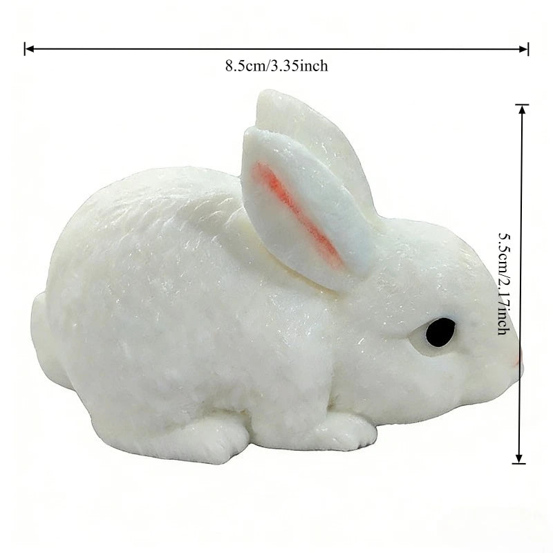 Squishy Cute Bunny Squeeze Toy Soft Kawaii Little White Rabbit Fidget Toy Anti Stress Release Hand Relax Gift Toy