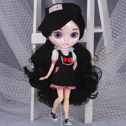 ICY DBS Blyth Doll Carved Lips Face White Skin Joint Body 1/6 BJD Special Price OB24 Toy Gift