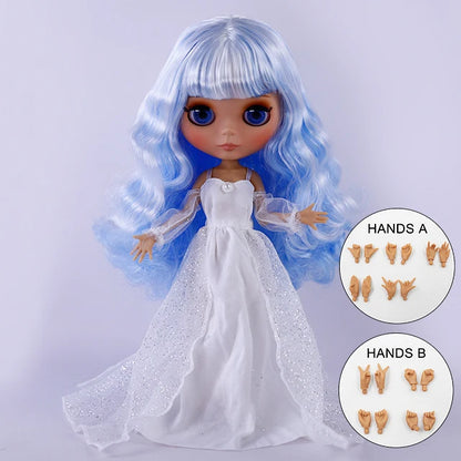 ICY DBS Blyth Doll BJD Joint Body tan Skin Matte Face New face Set Doll 1/6 30cm Gift Anime SD