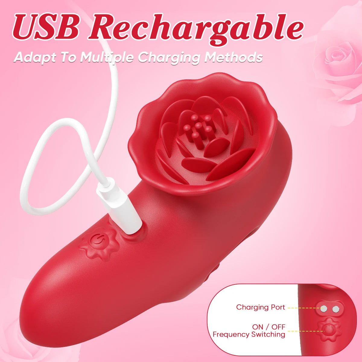 Finger Vibrator Adult Sex Toys for Women, Adult Toys with 9 Vibrations Clitoral G-Spot Nipple Butterfly Vibrators, Sexual Pleasu
