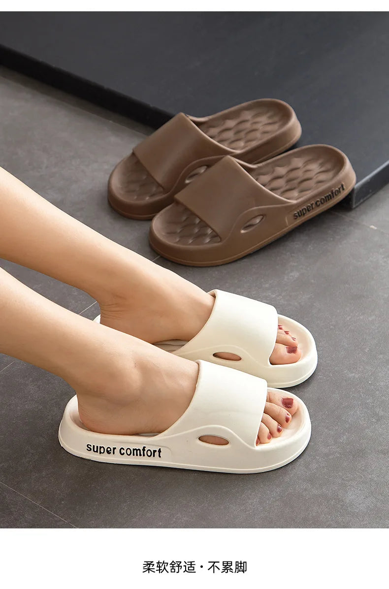 Fashion Men's Summer Ligtweight EVA Indoor Home Sandals Slippers Shoes Men Slippers Outdoor Students Women Comfortable Slides