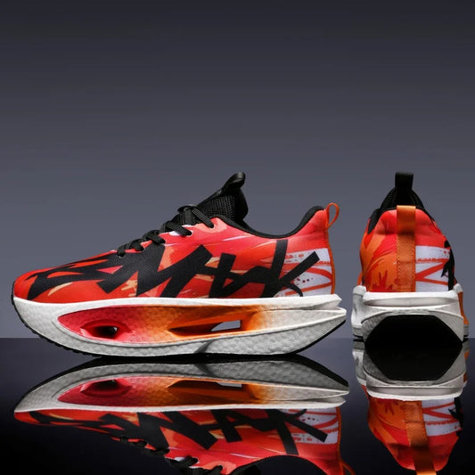 Men's Running Shoes Couple Cushioning Breathable Trainer Sneakers Off-road Mesh Outdoor Shoes Race Luxury shoes Non-Slip Fashion