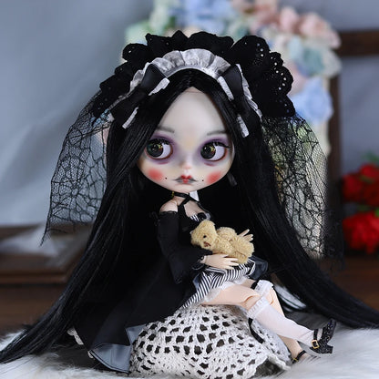 ICY DBS Blyth 1/6 Doll Hand drawn Set Zombie Set Long Eyelash Sleeping Eye Doll Set SD