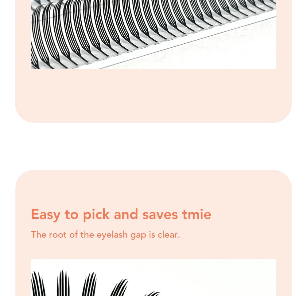 DIYDAY Narrow Anime Spire Lashes Premade Fans for Eyelash Extension Comic Spike False Mink Lashes Daily Natural Makeup Tool