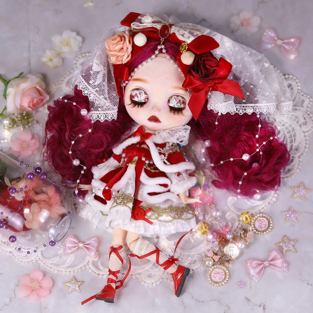 ICY DBS Blyth Doll 1/6  joint Body Elf Set Includes Hat Toy  and Gift