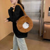 Capybara Plush Backpack Kawaii Fashion Plushie Doll Fur Pendant Children's Shoulder Bag Mini Knapsack Bags Gifts For Girlfriend