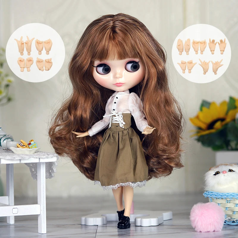 ICY DBS Blyth doll 1/6 Anime Doll joint body white Skin glossy face Special Combo with clothes, shoes and hands 30cm BJD TOY