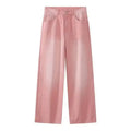 IEFB Men's Jeans New Korean Personality Straight Wide Leg Denim Pants Fashion Autumn Spring Vintage Male Trousers 9A5577