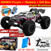 Super Brushless 80KM or 50KM/H 4WD RC Car With LED Remote Control Cars High Speed Drift Racing 4x4 Off Road Truck Kid Adult Toy
