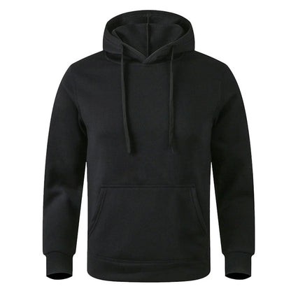 Men's Solid Pullover Hoodie