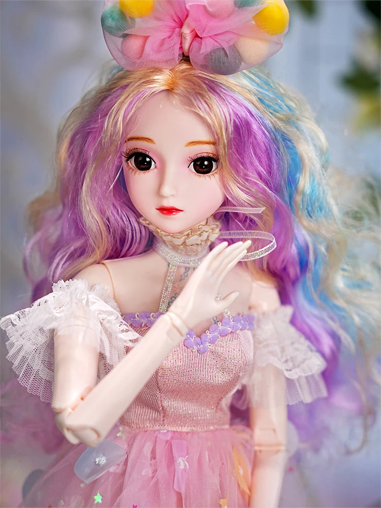 Special Price DBS 1/3 BJD Doll 62cm Height Mechanical Joint Body With Full Makeup Hair Eyes Clothes Toy Gift