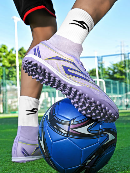 TF Turf Soccer Boots Unisex Non-Slip Wear-Resistant Breathable Lightweight Stable Grip Perfect for All Age Football Enthusiasts