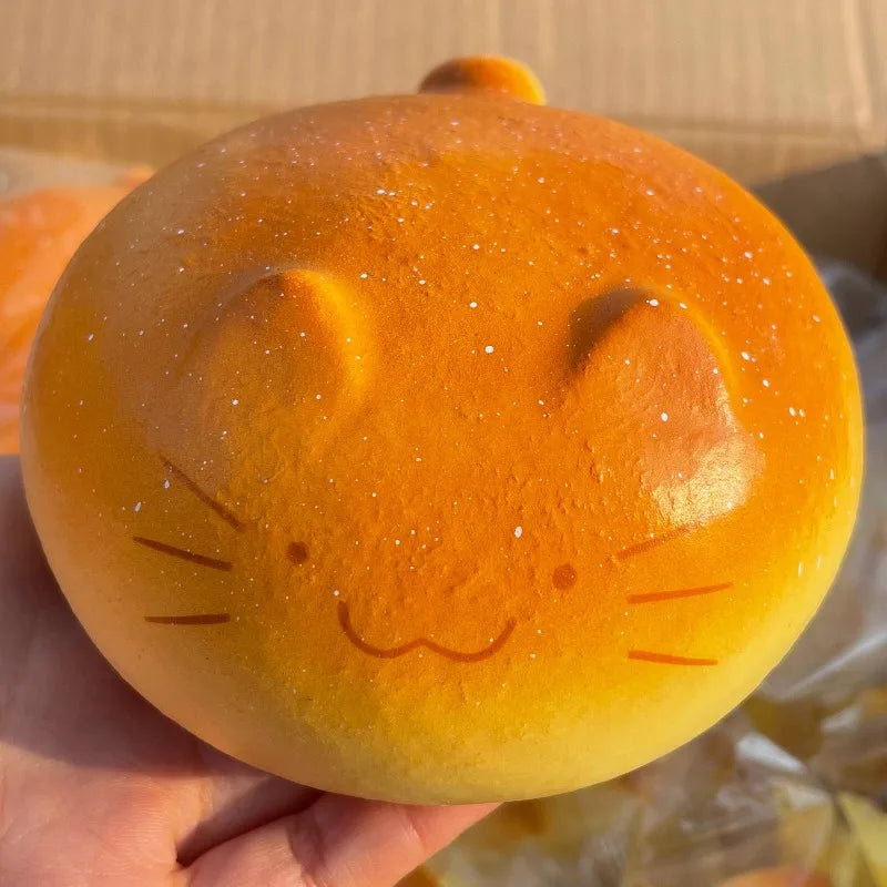 Cute Squishy Totoro Bread Fidgets Toys Soft Kitty Bread Venting Squeeze Toy Relieve Anxiety Anti Stress Toy for Adults Gift