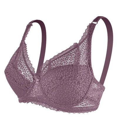 Women's Plus-Size Lace Support Bra