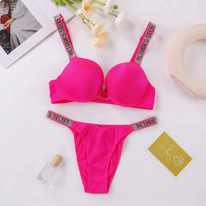 Women's Seamless Underwire Bra & Panty Set