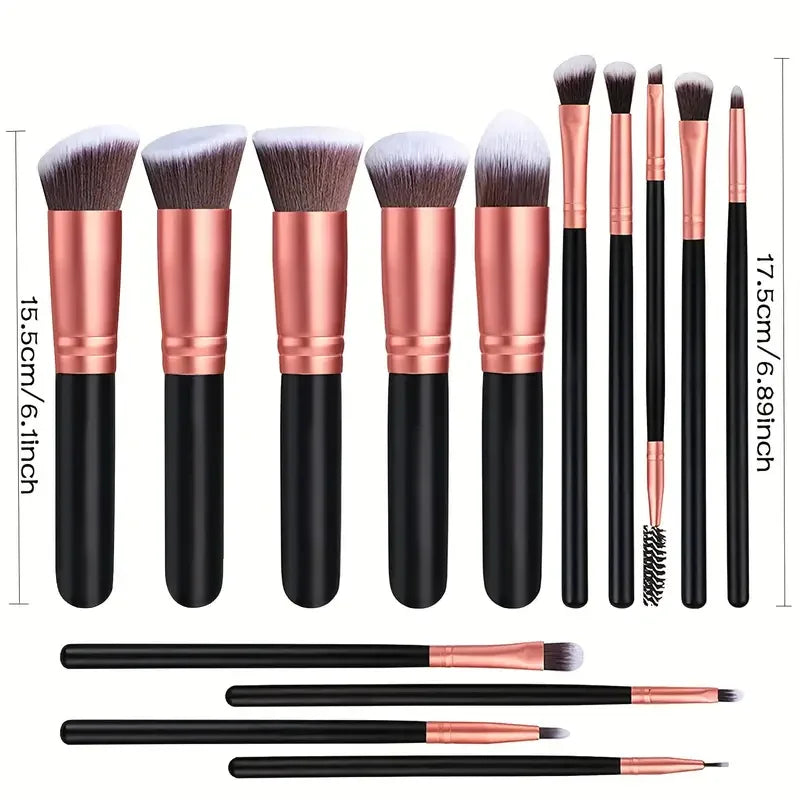 Professional 3/14/16Pcs Makeup Brushes Set Soft Fluffy Eye Shadow Foundation Concealer Blending Blush Brushes Women Beauty Tools