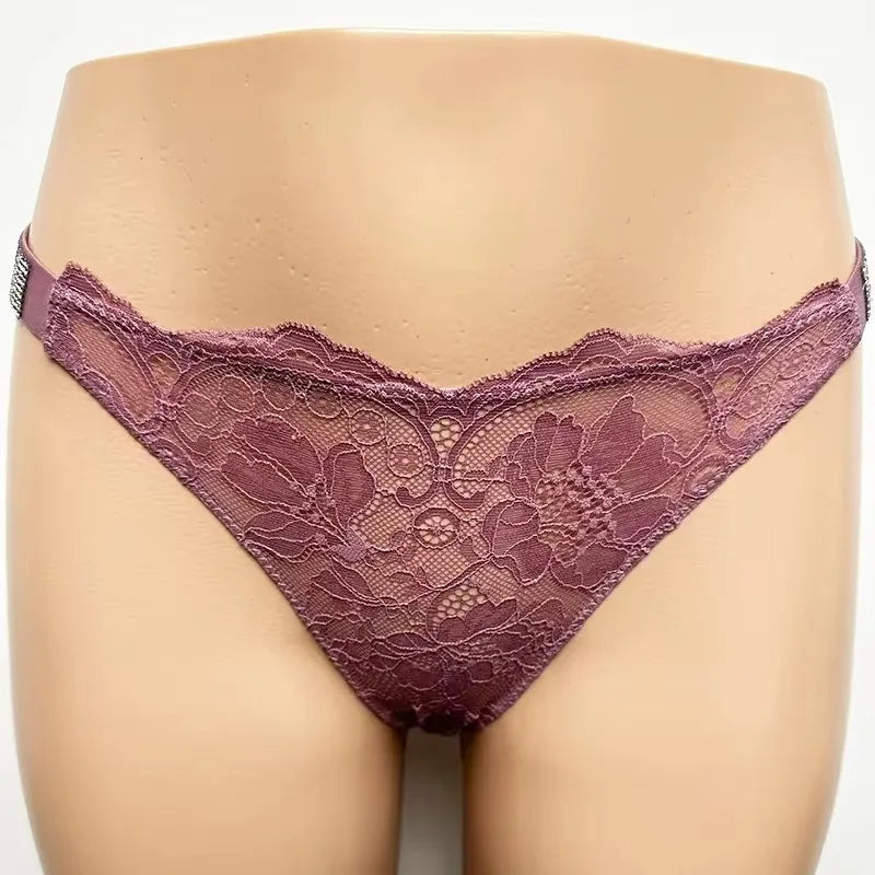 Women's Shine-Strap Thong Panty